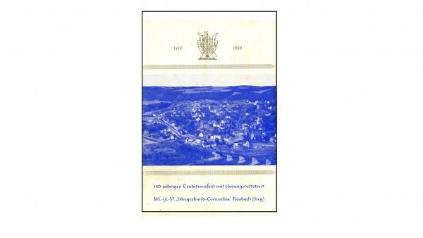Festschrift 140 Jahre MGV Concordia 1959