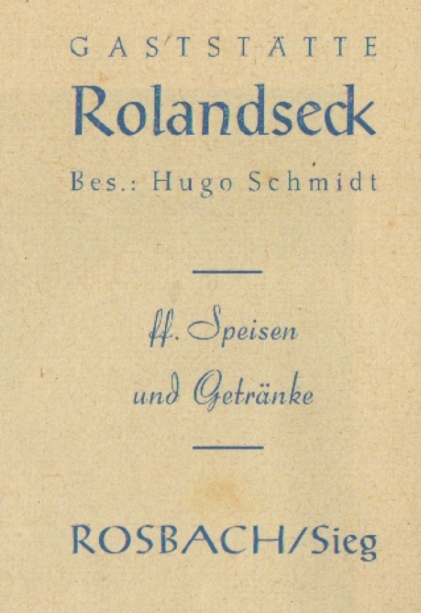 Werbeanzeige Rolandseck, 1959
