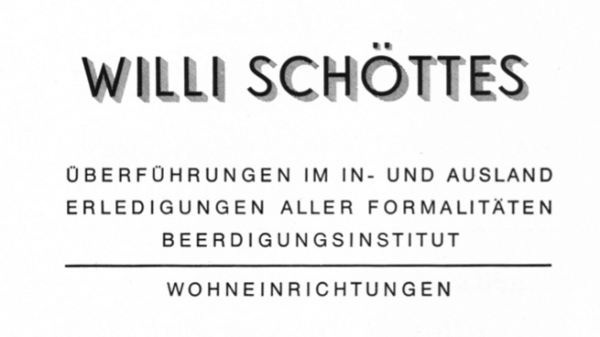 Werbeanzeige Willi Schöttes 1974