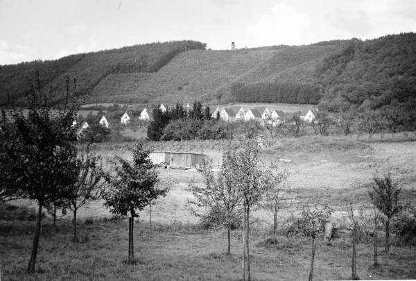 Schladern, unbebautes Schulgrundstück, um 1960