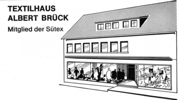 Werbeanzeige Textilhaus Brück 1974