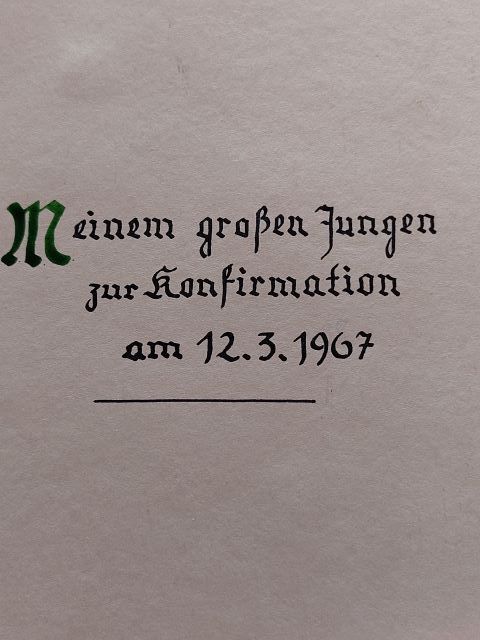 ehemals Schladern, heute Rosbach, zur Konfirmation 1967 zusammengestellt von seiner Mutter Konfirmation 1967 zusammengestellt    Konfirmation 1967,zusammengestellt